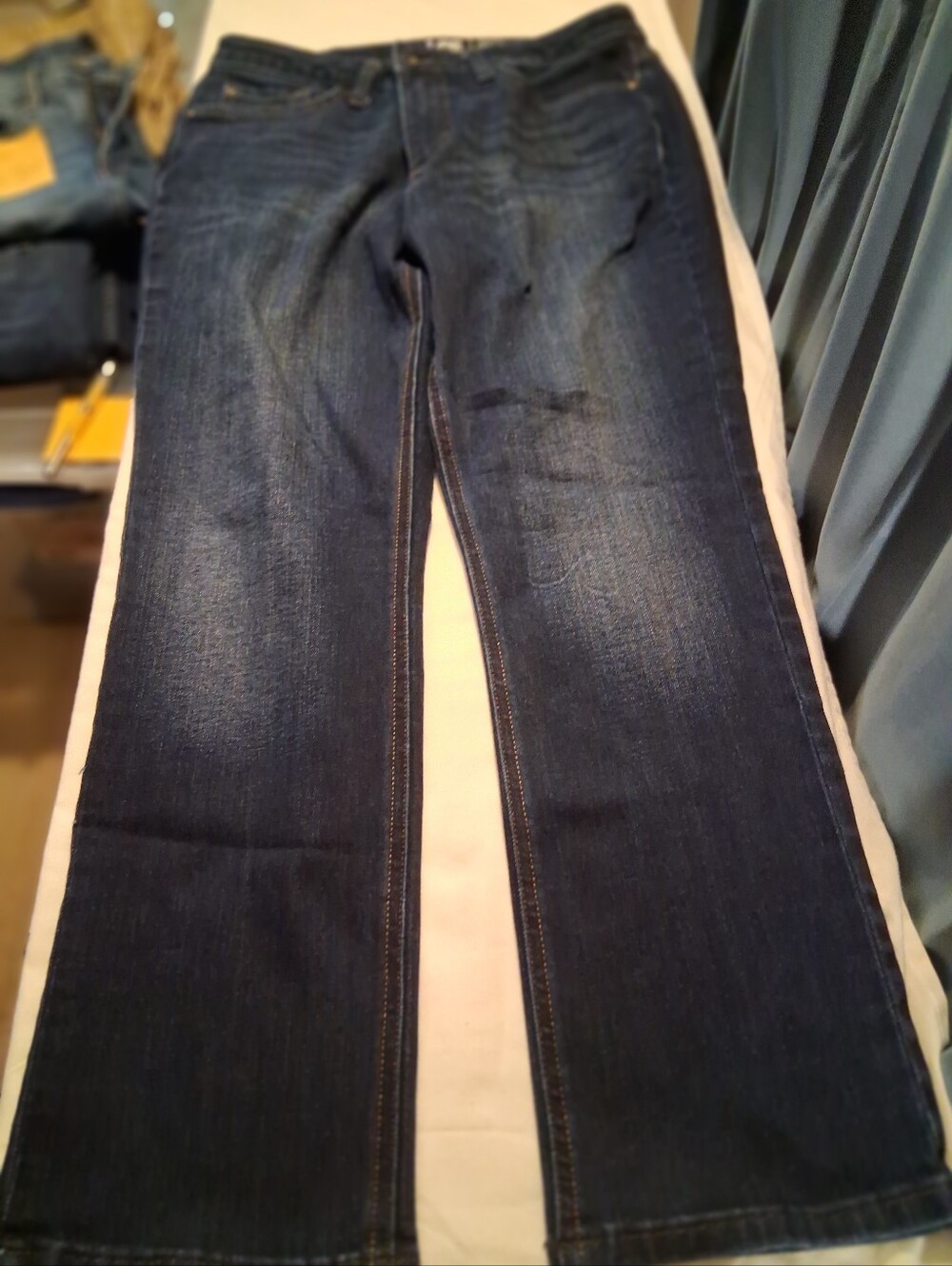 BOGO On DENIM-LEE Women's Dark Wash Straight Leg  Mid-Rise Jeans